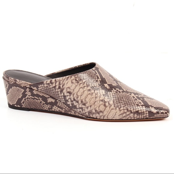 Auth New Vince Baxley Wedge Mule Size - 7.5/8 - Picture 7 of 8